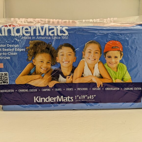 KinderMats by Peerless Plastics The Original Rest Mat | Red / Blue | 1 x 19 x 45 - Picture 1 of 5